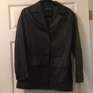 Lauren by Ralph Lauren Vintage Leather Coat Small